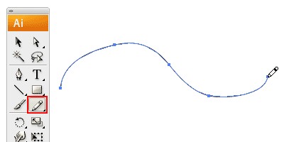 AI使用铅笔工具做出光滑线条的详细操作过程