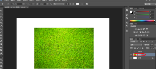 photoshop制造草地文字的操作流程