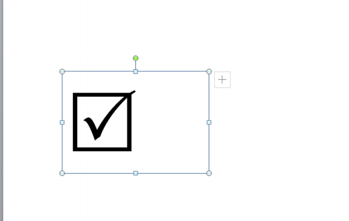 ppt制作打钩方框的操作过程
