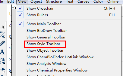 ChemDraw调出画图工具的基础操作