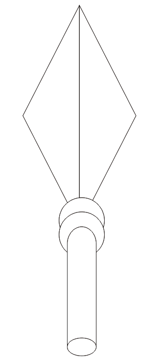 cdr制作尖尖立体矛的图文操作