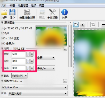 通过PhotoZoom放大图片不失真的操作过程