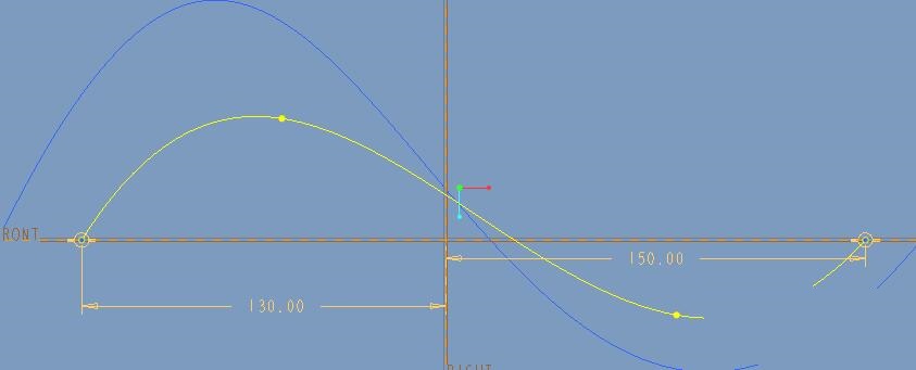 ProE创建双向边界混合曲面的具体操作