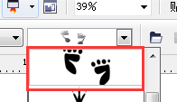 cdr制作脚印图案的简单操作