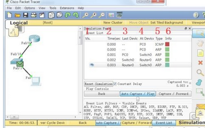 cisco packet tracer开启模拟模式的操作流程