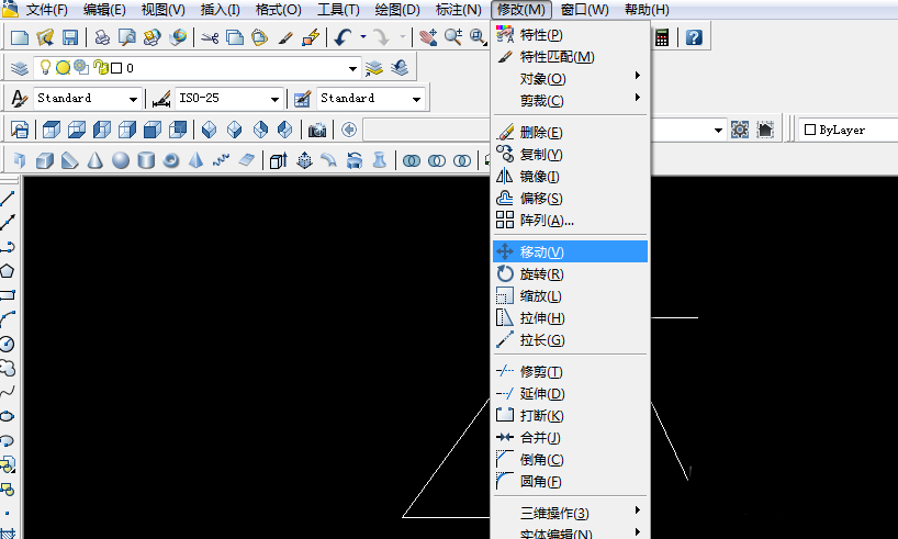 使用cad制作梯形的操作流程