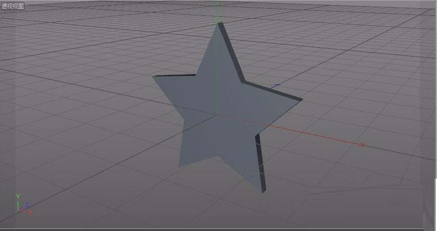 c4d做出五角星的操作过程