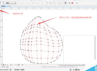 cdr做出水蜜桃的图文操作过程