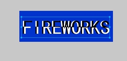 Fireworks制作黑白立体字的操作流程