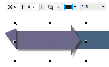 cdr制作彩色箭头流程图的详细操作