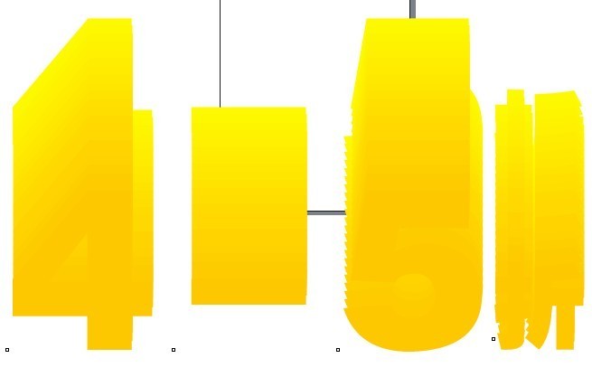 CDR制作立体数字效果的操作流程