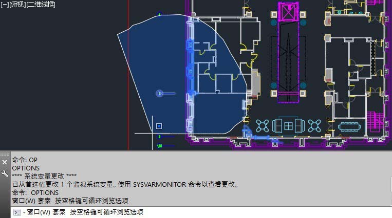 CAD2015框选变成套索形式的处理操作讲述