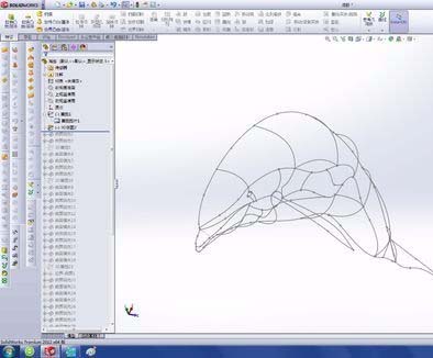 solidworks做出海豚的操作流程