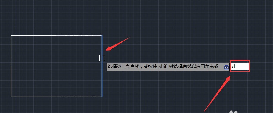 CAD使用倒角命令做出图形的操作流程