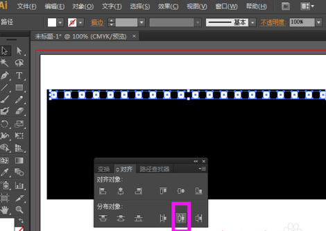 ai制作胶卷效果图的操作流程