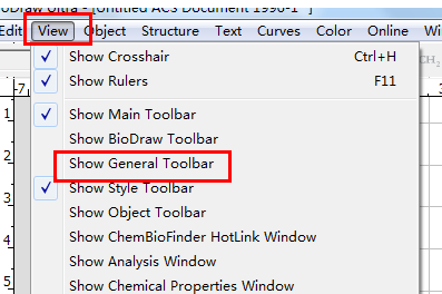 ChemDraw调出画图工具的基础操作