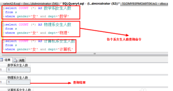 sql查询聚合函数的基础操作