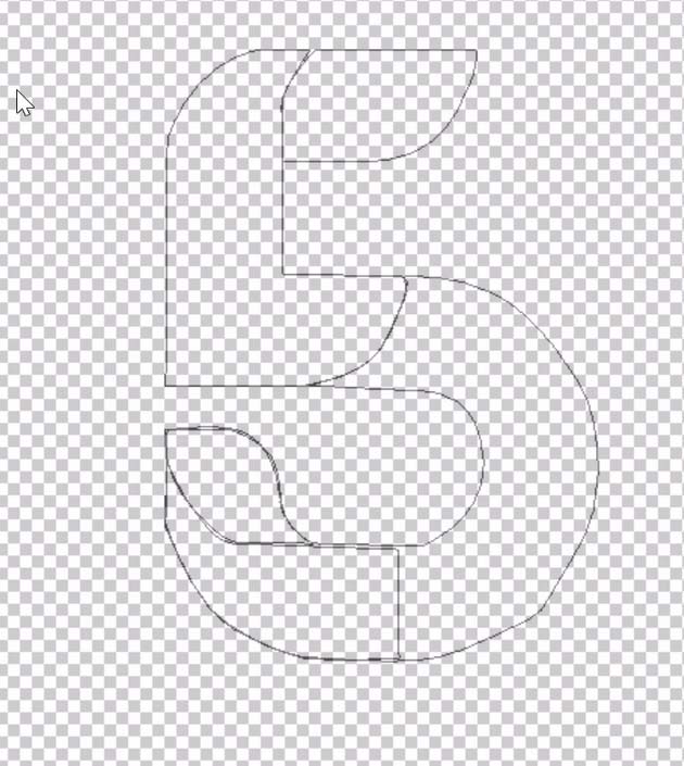 ps制作折叠数字字体效果的详细操作