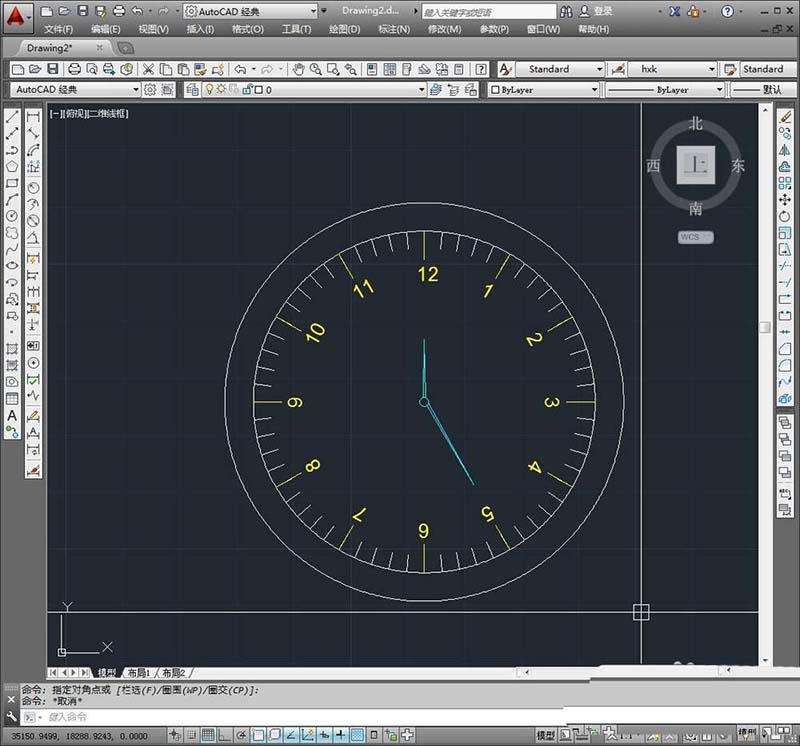 cad制作手表表盘的操作过程讲述