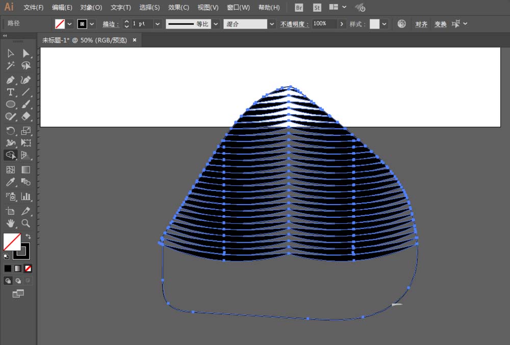 ai制作出彩色羽毛素材的操作流程