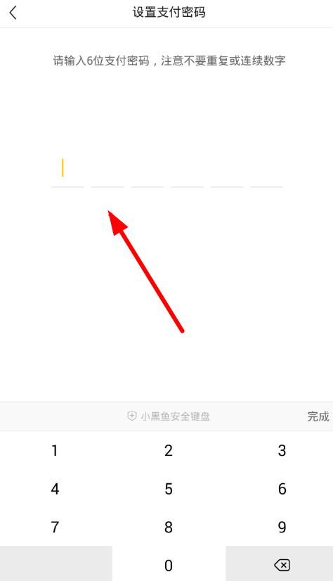 小黑鱼中设置支付密码的详细图文讲解