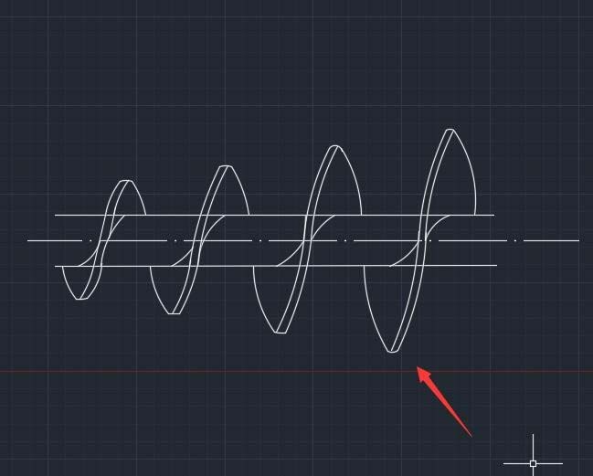 cad制作挤出机螺杆平面图的图文操作