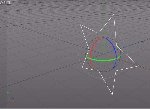 c4d做出五角星的操作过程