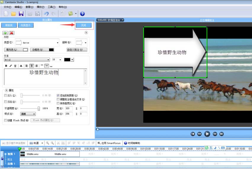 camtasia studio给视频加文字批注的图文操作