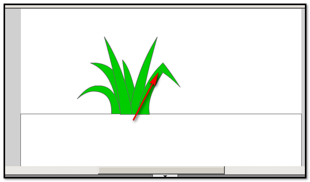 flash绘制绿色小草的操作流程