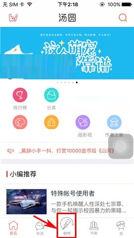 说说汤圆创作APP开启夜间模式的操作步骤。