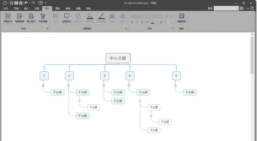 MindManager画组织结构图和时间轴图的图文教程